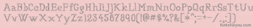 Sundried-Schriftart – Graue Schriften auf rosa Hintergrund