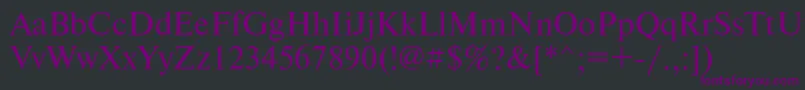 Newtonisoctt Font – Purple Fonts on Black Background