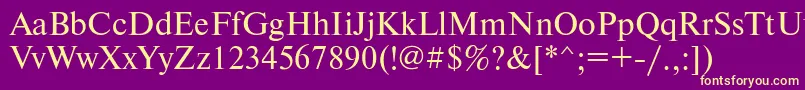 Newtonisoctt Font – Yellow Fonts on Purple Background