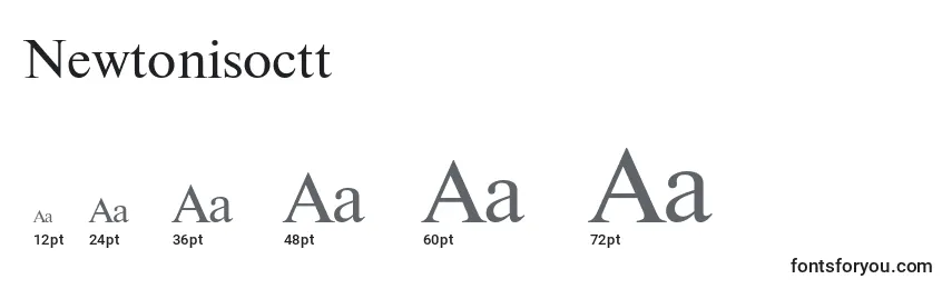 Newtonisoctt Font Sizes