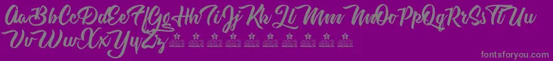 fuente AstroveganPersonalUse – Fuentes Grises Sobre Fondo Morado