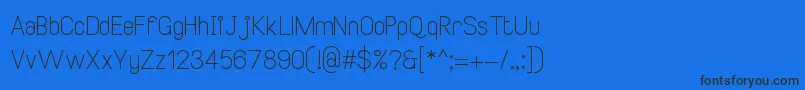 Шрифт SmileySansRegular2 – чёрные шрифты на синем фоне