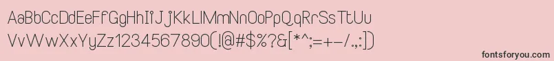 SmileySansRegular2 Font – Black Fonts on Pink Background