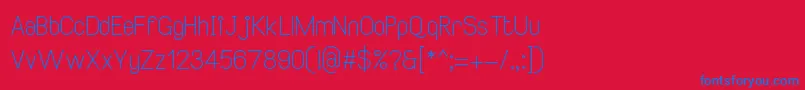 SmileySansRegular2 Font – Blue Fonts on Red Background