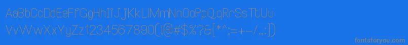SmileySansRegular2 Font – Gray Fonts on Blue Background