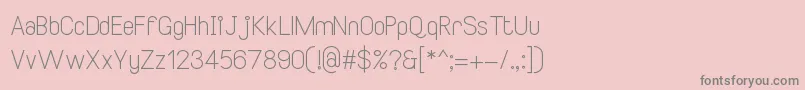 SmileySansRegular2 Font – Gray Fonts on Pink Background