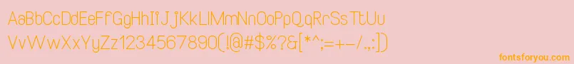 SmileySansRegular2 Font – Orange Fonts on Pink Background