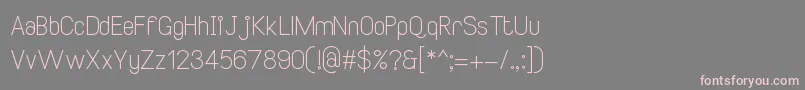 Подробнее о шрифте SmileySansRegular2 Шрифт SmileySansRegular2 – розовые шрифты на сером фоне
