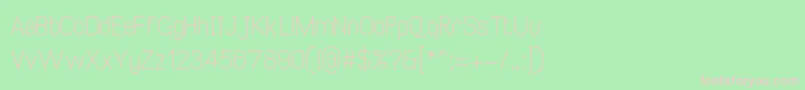 SmileySansRegular2 Font – Pink Fonts on Green Background