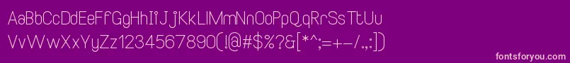 SmileySansRegular2 Font – Pink Fonts on Purple Background