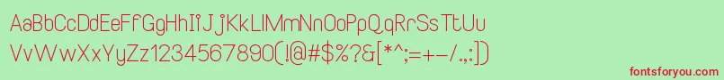 SmileySansRegular2 Font – Red Fonts on Green Background