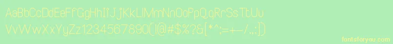 SmileySansRegular2 Font – Yellow Fonts on Green Background