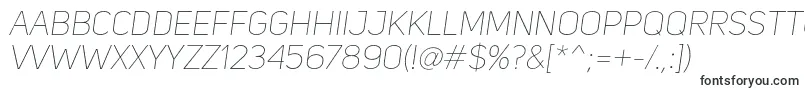UniSansThinItalic-fontti – Fontit Adobe Readerille