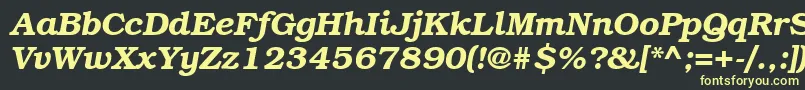 BookmangttBolditalic Font – Yellow Fonts on Black Background