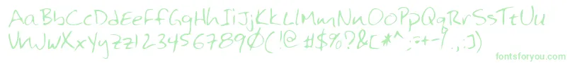 Lehn125-Schriftart – Grüne Schriften auf weißem Hintergrund