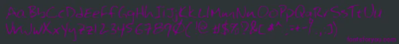 Lehn125 Font – Purple Fonts on Black Background