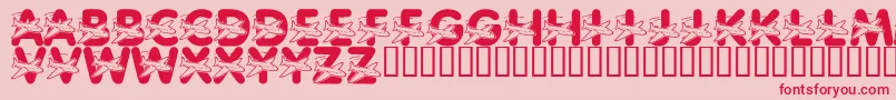 LmsWeLoveToFly Font – Red Fonts on Pink Background