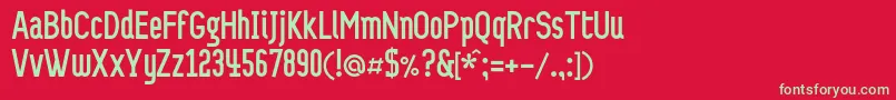 Подробнее о шрифте Probelc Шрифт Probelc – зелёные шрифты на красном фоне