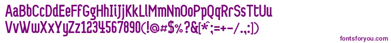 Probelc Font – Purple Fonts on White Background