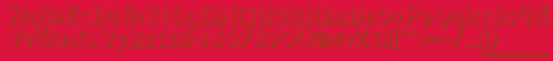 Germansh Font – Brown Fonts on Red Background