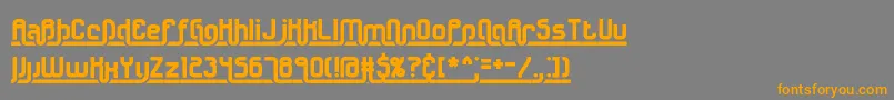 Undrscr2 Font – Orange Fonts on Gray Background