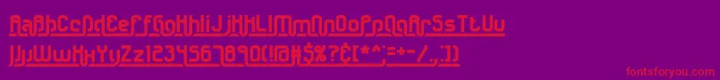 Undrscr2 Font – Red Fonts on Purple Background