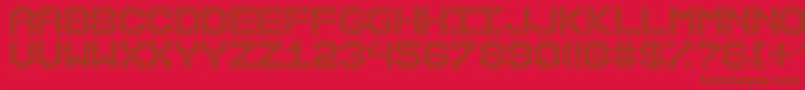 MaxterBoardSt Font – Brown Fonts on Red Background