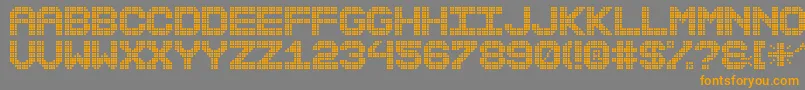 MaxterBoardSt Font – Orange Fonts on Gray Background