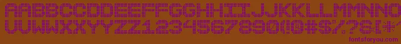 MaxterBoardSt Font – Purple Fonts on Brown Background