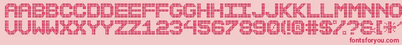 MaxterBoardSt Font – Red Fonts on Pink Background
