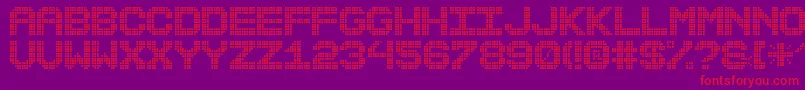 MaxterBoardSt Font – Red Fonts on Purple Background