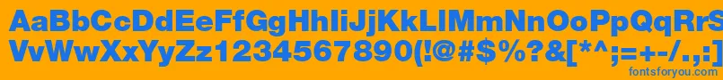 ContextRepriseBlackSsiBlack Font – Blue Fonts on Orange Background