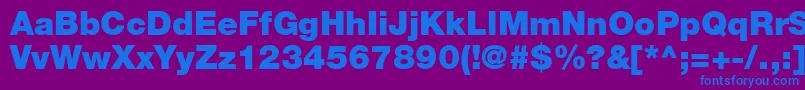 ContextRepriseBlackSsiBlack Font – Blue Fonts on Purple Background