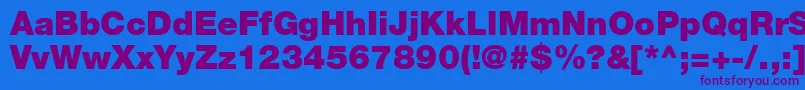 ContextRepriseBlackSsiBlack Font – Purple Fonts on Blue Background