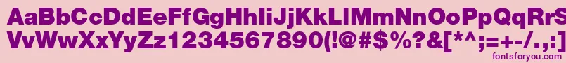 ContextRepriseBlackSsiBlack Font – Purple Fonts on Pink Background