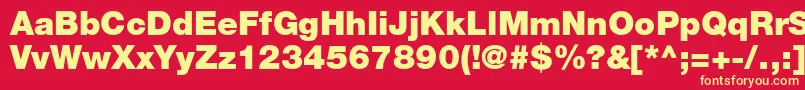 ContextRepriseBlackSsiBlack Font – Yellow Fonts on Red Background