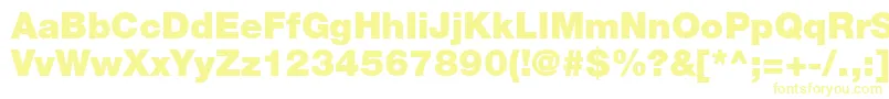 ContextRepriseBlackSsiBlack Font – Yellow Fonts on White Background