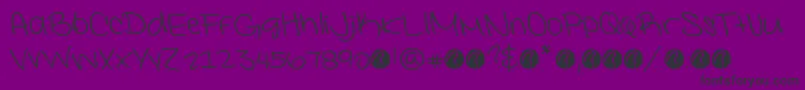 フォントInterconnecteddemoRegular – 紫の背景に黒い文字