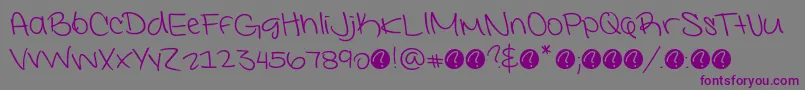 InterconnecteddemoRegular Font – Purple Fonts on Gray Background