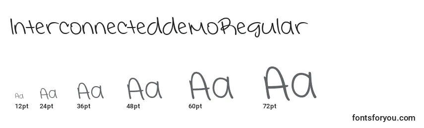 Größen der Schriftart InterconnecteddemoRegular