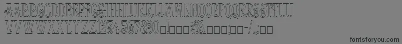HelenaOutline Font – Black Fonts on Gray Background