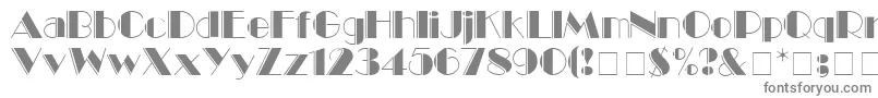 BlackTieEngravedDisplaySsi-fontti – harmaat kirjasimet valkoisella taustalla