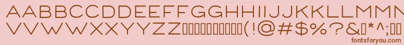 CorndemoRegular Font – Brown Fonts on Pink Background