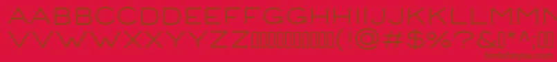 fuente CorndemoRegular – Fuentes Marrones Sobre Fondo Rojo