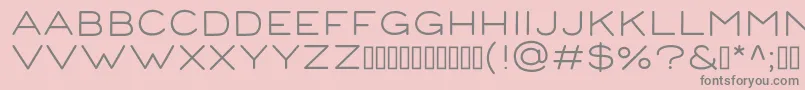 CorndemoRegular Font – Gray Fonts on Pink Background