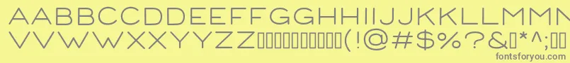 CorndemoRegular Font – Gray Fonts on Yellow Background