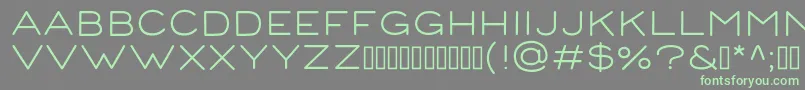 Więcej informacji o czcionce CorndemoRegular Czcionka CorndemoRegular – zielone czcionki na szarym tle
