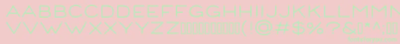 CorndemoRegular Font – Green Fonts on Pink Background