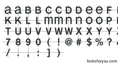 Kl1monocase font – grid Fonts