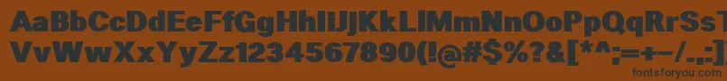 HeltarBlack Font – Black Fonts on Brown Background
